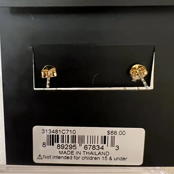 Coach Gold Horse & Carriage Earrings NWT - Picture 7 of 7